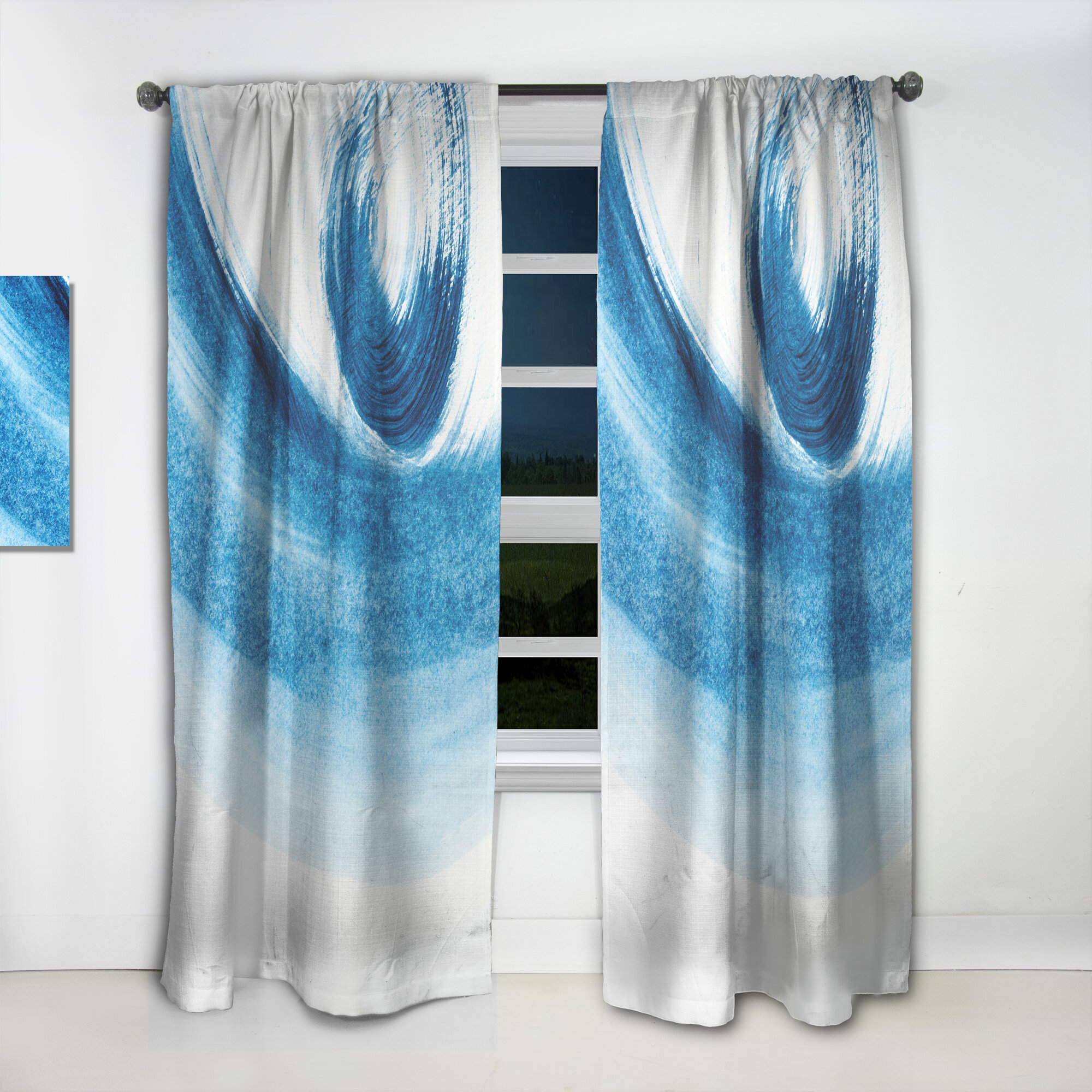 DesignArt Semi Sheer Single Curtain Panel Panel - Wayfair Canada