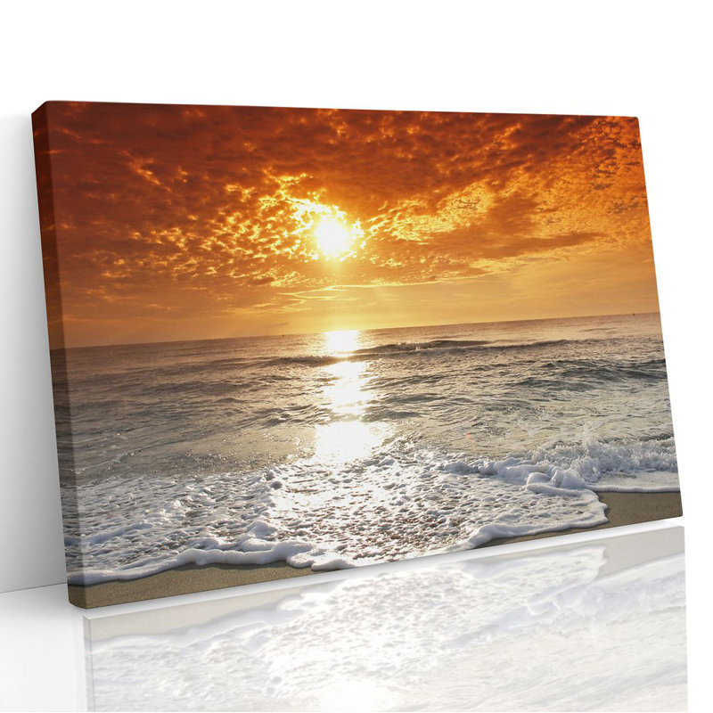 Harbour Scenic Seaside - No Frame Print on Canvas