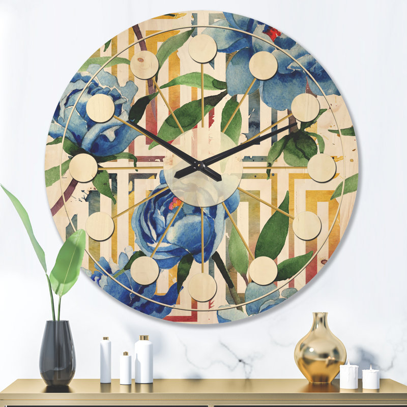 Horloge murale Botanical Design I, Grand