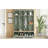 Farmhouse Wide Hall Tree With Bench, 8 Hooks And Storage Compartments For Entryway-454952485