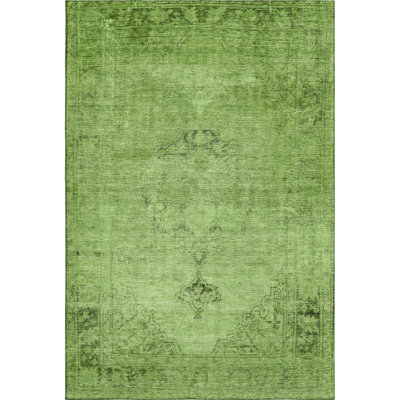 Premium Machine Washable Kiyondrea Aloe Rug