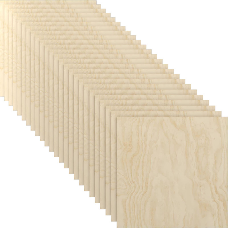 Planches en bois, H 11,75 po x l 11,75 po x P 0,38 po, Bouleau