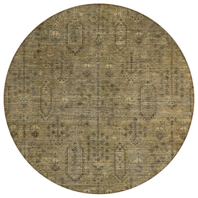 Tapis rond lavable 8 '' Southwestern