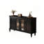Buffet 59,06 po en bois rétro noir