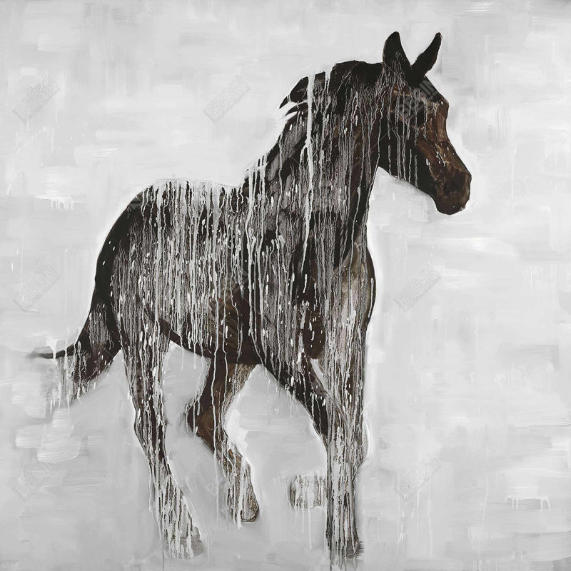 " Abstract Brown Horse "