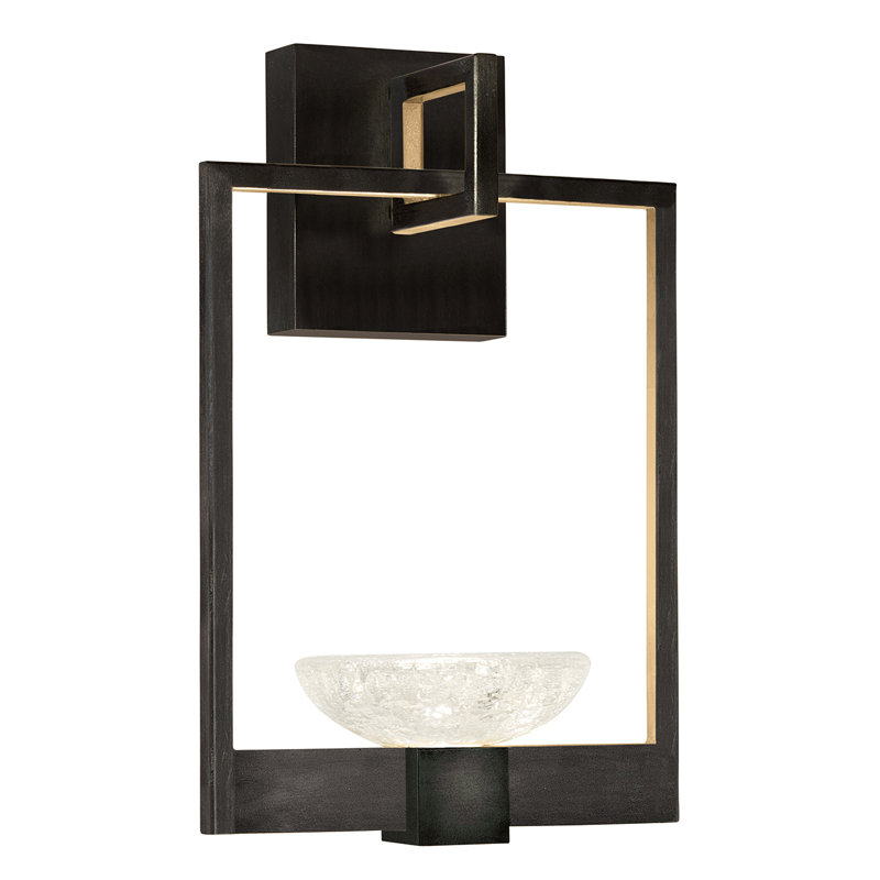 Applique murale 14,75 po Delphi, Noir