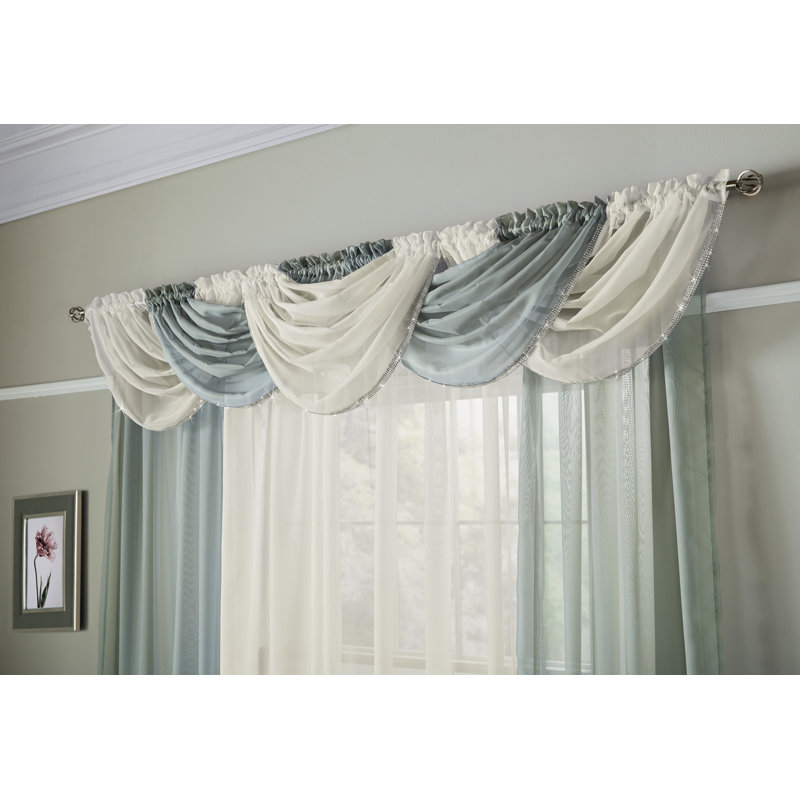 Ayoka Sheer Curtain Single Panel, Silver