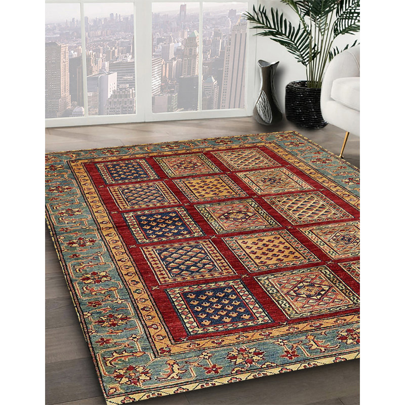 Tapis abstrait moderne 619, Carré 6 pi