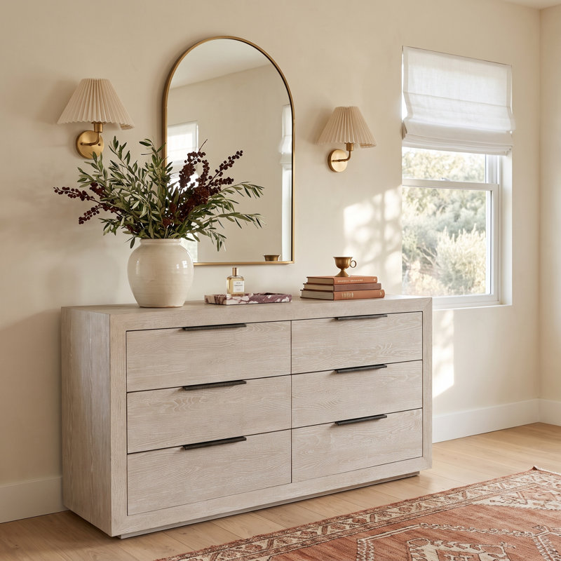 70 " W Unfinished 6 - Drawer Dresser