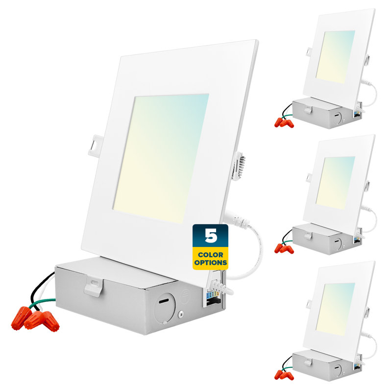 Ensemble d'éclairage encastré Canless 6 "Ultra Slim