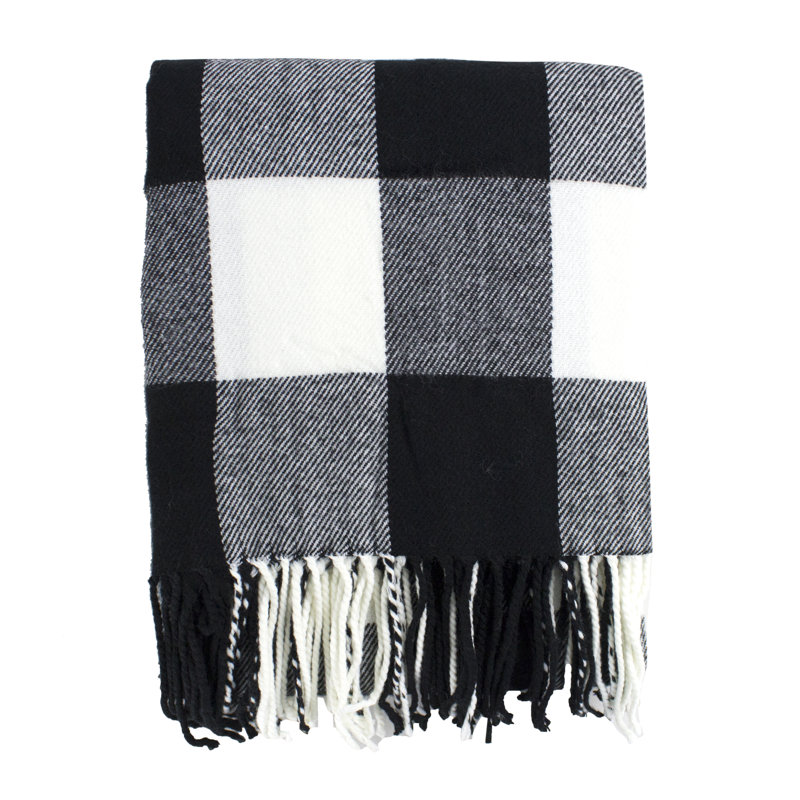 Hand Woven Throw Blanket, White