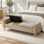 Banc de jour en chenille Greige