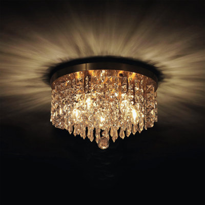 Lustre 5 lumières en cristal 15 "Glam