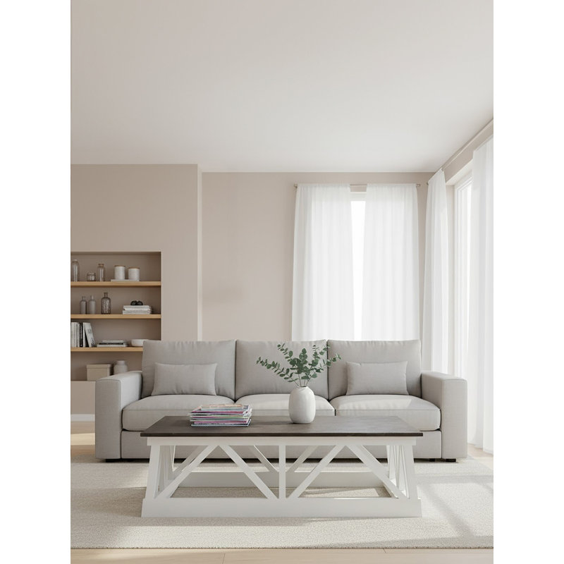 Trestle Coffee Table with Storage
