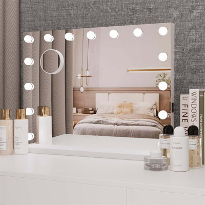 Demetrias Rectangle Freestanding and Wall Vanity Mirror