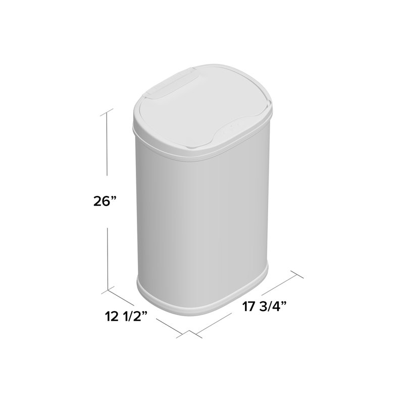 Nine Stars 13.2 Gallon Stainless Steel Motion Sensor Trash Can