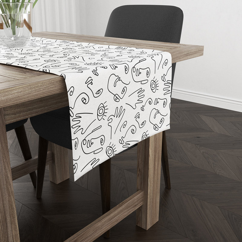 Chemin de table Varnell, Blanc