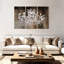 Ensemble de 3 pièces de vieux lustre en cristal sur toile Old-846144488