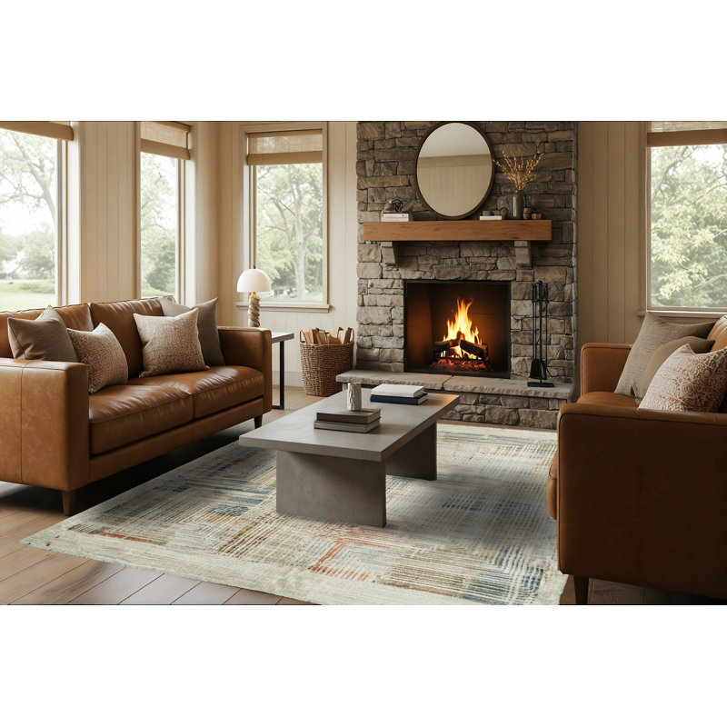 Juno Abstract Rug, Rectangle 6'7" x 9'2"