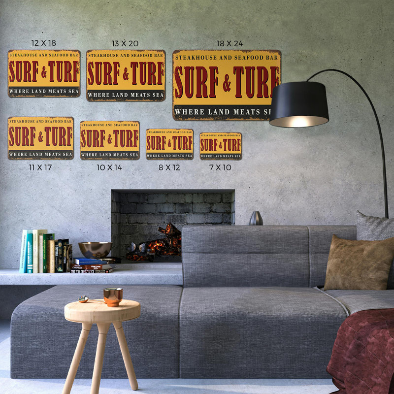 Panneau en plastique Surf and Turf Street 13 po x 20 po, H 10 po x l 14 po x P 0,1 po