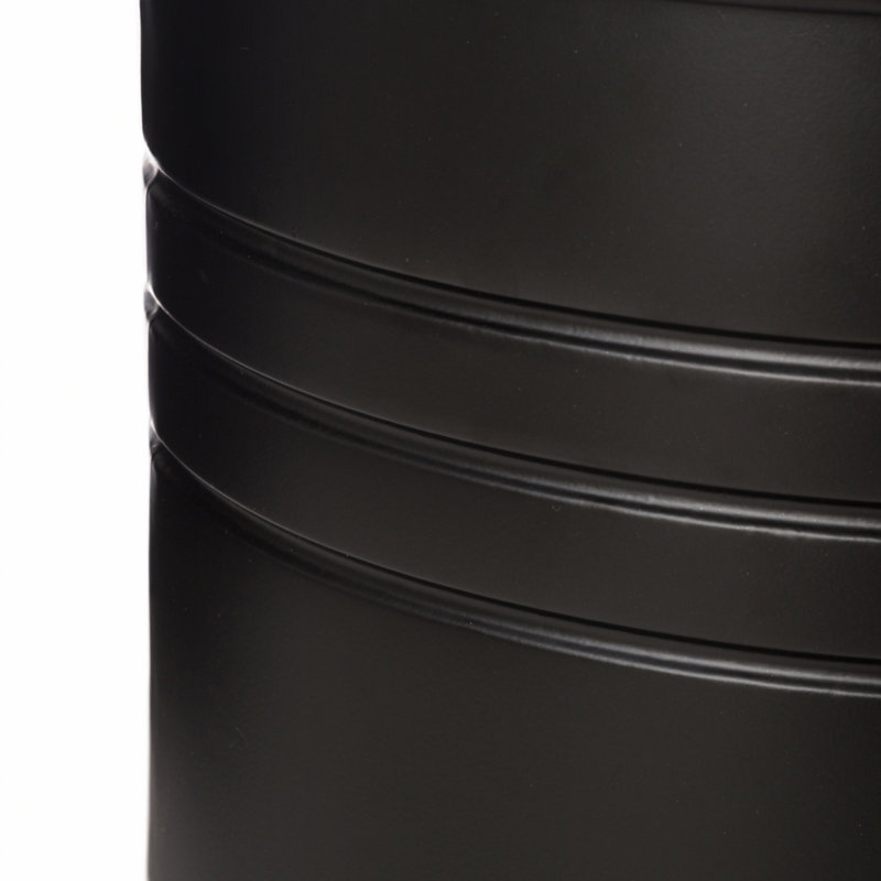 Nicky Solid Wood Top Nesting Tables, Black