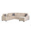 Canapé modulaire multifonctionnel en forme de L avec porte-gobelets intégrés, compartiments de rangement cachés et sièges convertibles-395156679