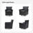 Arhianna Leather Swivel Armchair-1083112794