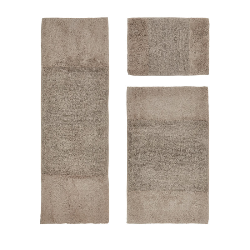 Ensemble de tapis pour salle de bain 100% coton Merkle, Beige
