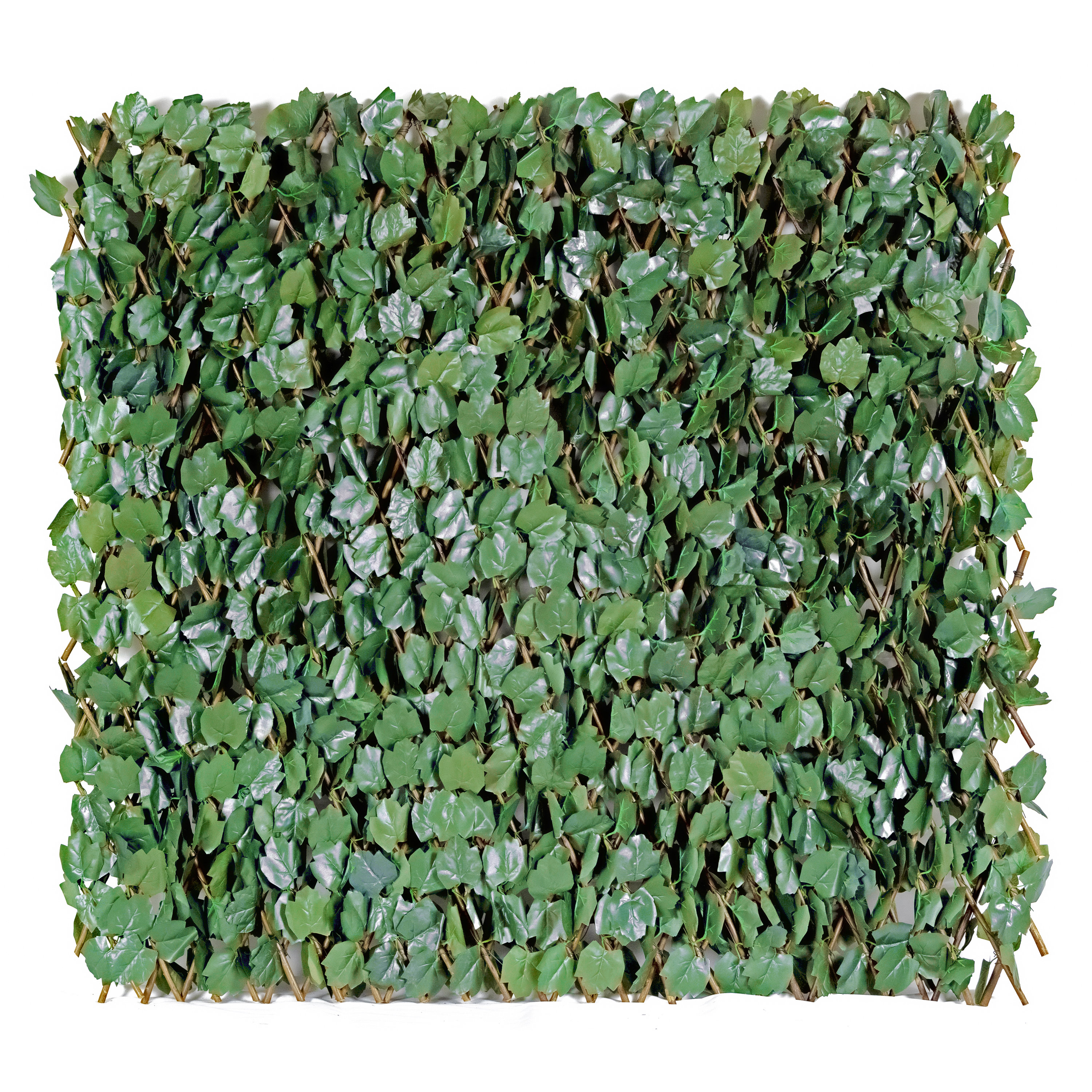 Excellent Nature Double Side Expandable Faux Hedge Artificial Ivy Wood