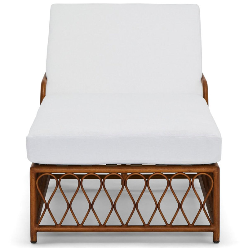 Cane Outdoor Chaise Lounge, Canvas Spa, Graphite
