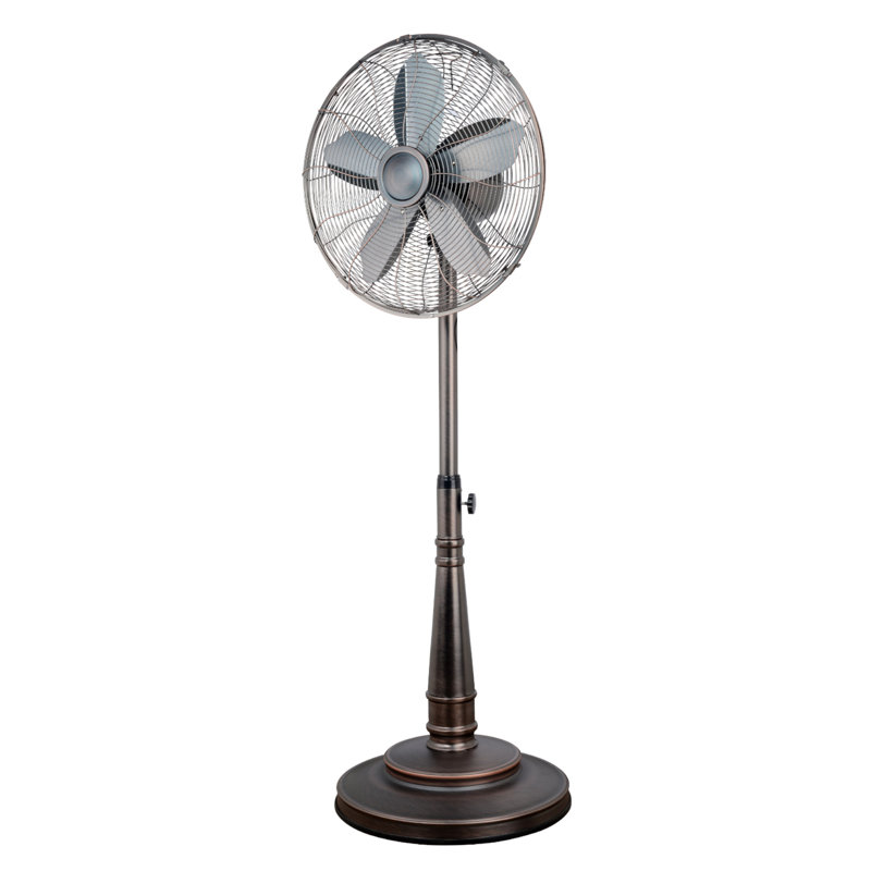 Ventilateur sur pied oscillant 16 po avec finition bronze huilé
