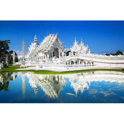 Wat Rong Khun by Pipop_Boosarakumwadi - Wrapped Canvas Print
