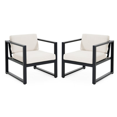 Fauteuil club d'extérieur Navan (sans la table)