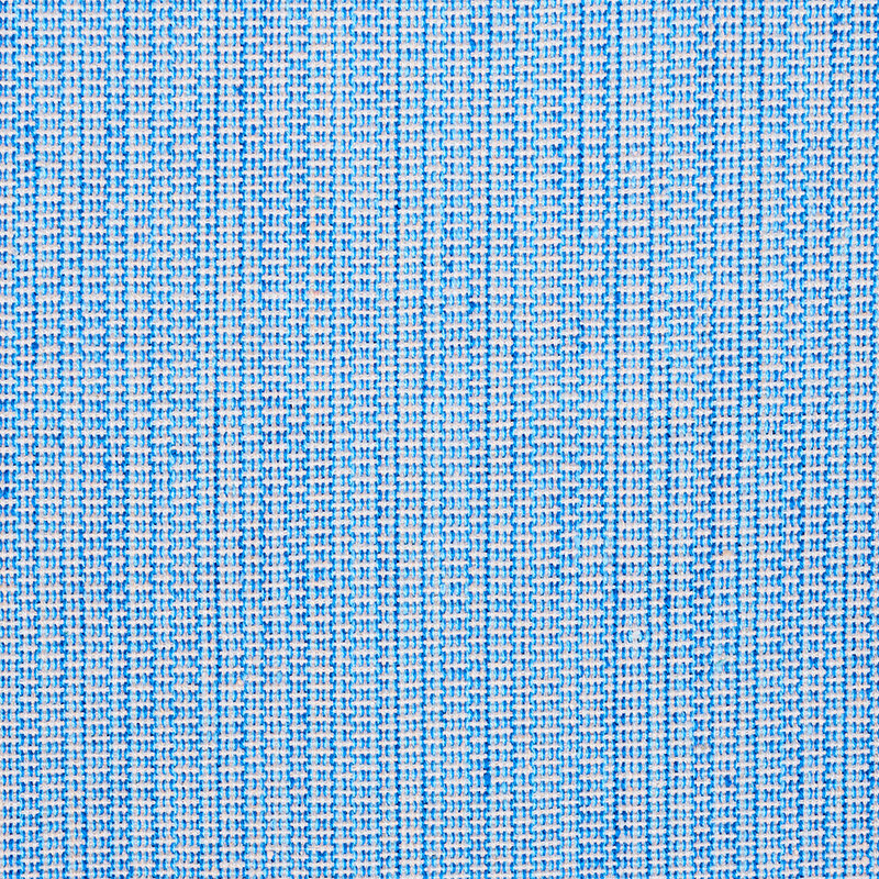 Schumacher x A Rum Fellow Ispa Hand Woven Plain Fabric, Blue/Medium Blue