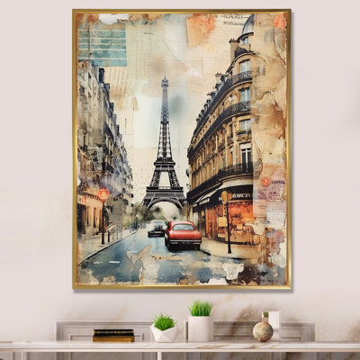 Collage rétro Paris Nostalgia I