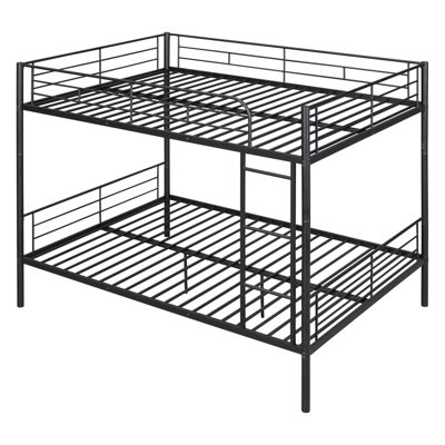 Full Over Full Metal Bunk Bed, White