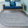Octaviah Modern Geometric Arch Stripe Cream/Navy Indoor/Outdoor Rug