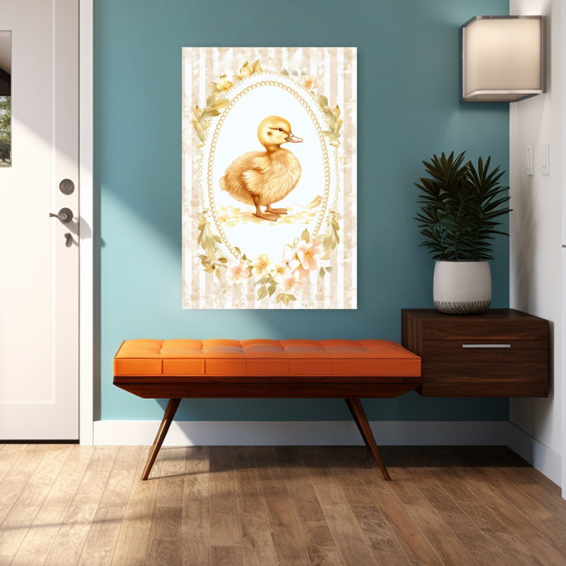 «Floral», reproduction d'art encadrée, H 48 po x l 32 po