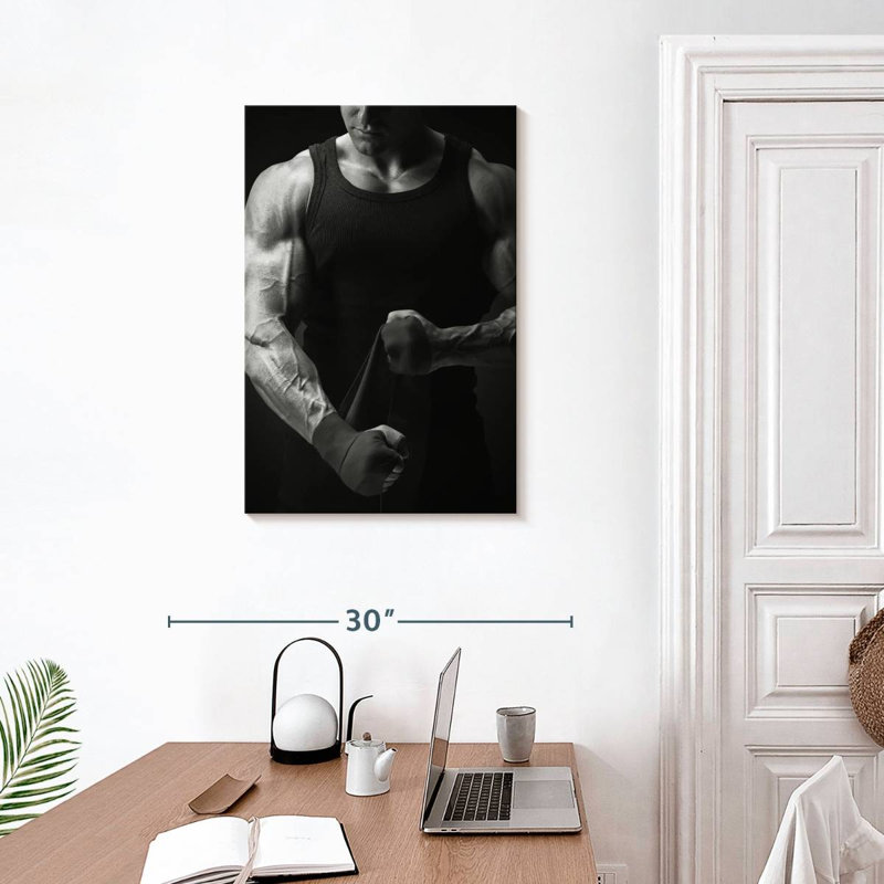 Bodybuilder Physique, 30" H x 20" W