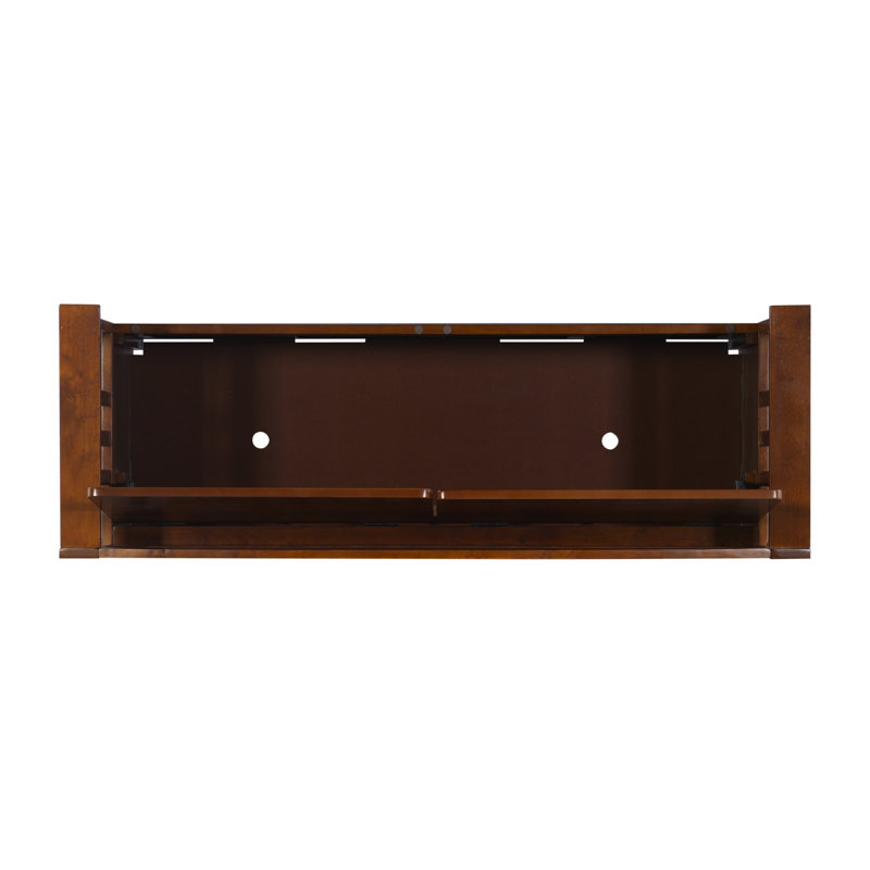 Rabeea 50" Wood Lift Top Split Seat Slat Back Storage Bench