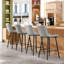 Ensemble de 2 tabourets de comptoir, chaises de cuisine et de salle à manger en similicuir-1647566715
