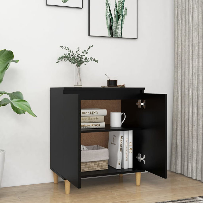 Alderson Rectangle Accent Cabinet, Black