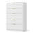 31.5'' W Fluted 5 - Drawer Dresser, Wooden Dresser Chest Of 5 Drawers For Bedroom-1935316187
