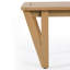Banc de salle à manger en bois d'acacia avec pieds en forme de V 53,25 po Lillian-129745396