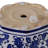 Stoneware Ceramic Planters with Scalloped Edge and Floral Relief Detail, Decorative Handcrafted Garden Accent Containers for Indoor or Outdoor Display, Set of 2