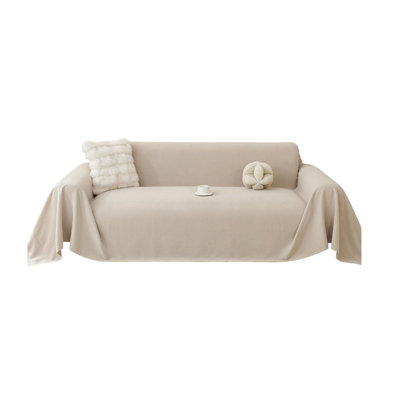 Chenille Box Cushion Sofa Slipcover