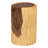 Bali & Pari Fuchsia Hand-Carved Suar Wood Side Table – Round Sculptural Accent Table With Wave Design