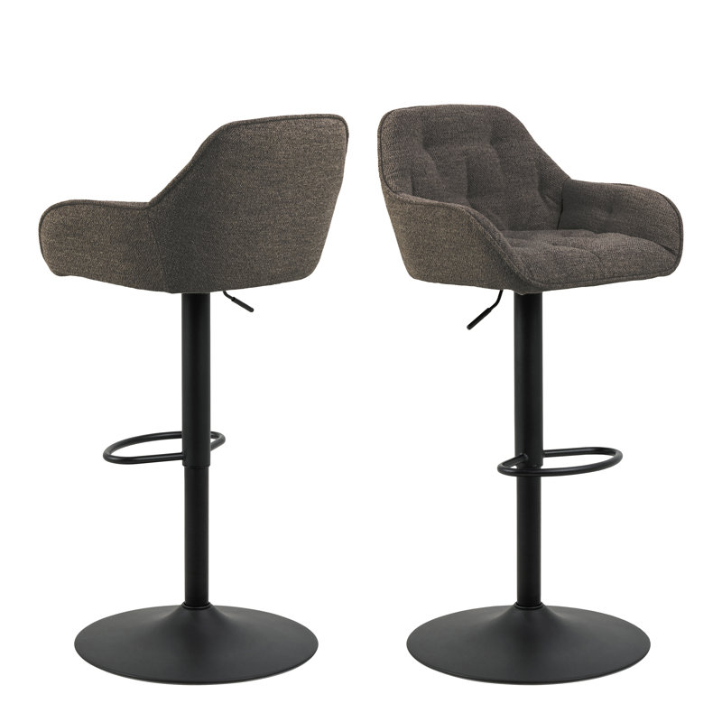 Washingtonville Upholstered Adjustable Height Counter Stool, Taupe