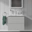Base de meuble-lavabo simple murale Duravit seulement (gris béton mat) -2073335754