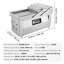 Machine sous vide à cloche, d'une puissance de 1 200 W, format compact avec une longueur de scellage de 60 cm, idéale pour une utilisation domestique et professionnelle. Parfait pour emballer sous vide les aliments humides, la viande, les marinades et bien plus encore.